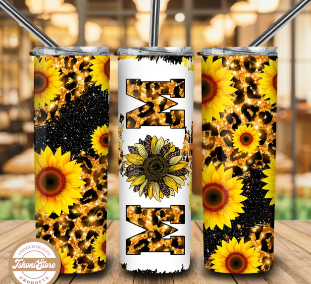 Sunflower Wine Water Tumbler Gift Set – Squishy Cheeks